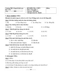 Đề kiểm tra 1 tiết học kì 2 môn Công nghệ lớp 7 năm 2019-2020 có đáp án - THCS Nguyễn Bá Loan