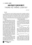 Quan hệ nhân tử Keynes và nhân tử trong hệ thống Leontief