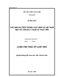 Luận văn thạc sĩ Luật học: Chế định án treo trong luật Hình sự Việt Nam một số vấn đề lý luận và thực tiễn