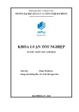 Graduate thesis in English - Japanese: A study on difficulties and solutions to improve reading skill for first-year English majors students at HMTU