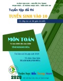 Tuyển tập đề thi tuyển sinh vào lớp 10 môn Toán từ năm 2000 đến năm 2020 - Tỉnh Khánh Hòa (Có đáp án và lời giải chi tiết)