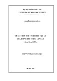 Luận văn Thạc sĩ Khoa học: Về sự thay đổi tính chất vật lý của hợp chất thiếu Lantan La0,54Ca0,40mno3-δ