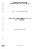 Luận văn Thạc sĩ Khoa học: Tính chất Peroxydaza của phức Mn2+-Histidin
