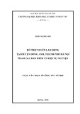 Luận văn Thạc sĩ Công tác xã hội: Hỗ trợ người lao động tại huyện Đông Anh, thành phố Hà Nội tham gia bảo hiểm xã hội tự nguyện