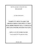 Khóa luận tốt nghiệp: Nghiên cứu phản ứng điều chế chitosan khối lượng phân tử thấp bằng hydro peroxit (H2O2) và khảo sát khả năng hấp phụ ion kim loại nặng