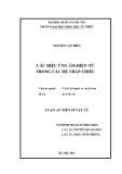 Luận án Tiến sĩ Vật lý: Các hiệu ứng âm - điện - từ trong các hệ thấp chiều