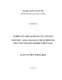 Luận án Tiến sĩ Hóa học: Nghiên cứu chế tạo hệ xúc tác axit rắn bentonit - silica mao quản trung bình cho phản ứng cracking hydrocacbon nặng