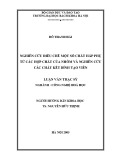 Luận văn Thạc sĩ Công nghệ hóa học: Nghiên cứu điều chế một số chất hấp phụ từ các hợp chất của nhôm và nghiên cứu các chất kết dính tạo viên