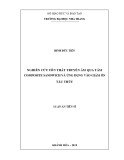 Luận án Tiến sĩ Kỹ thuật cơ khí động lực: Nghiên cứu tổn thất truyền âm qua tấm Composite sandwich và ứng dụng vào giảm ồn tàu thủy