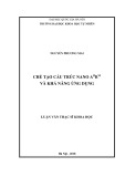 Luận văn Thạc sĩ Khoa học: Chế tạo cấu trúc nano AIIBVI và khả năng ứng dụng