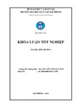 Khóa luận tốt nghiệp: Nghiên cứu các tác động đến môi trường từ hoạt động sản xuất giày da và đề xuất biện pháp giảm thiểu