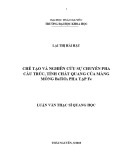 Luận văn Thạc sĩ Khoa học: Chế tạo và nghiên cứu sự chuyển pha cấu trúc, tính chất quang của màng mỏng BaTiO3 pha tạp Fe