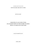 Luận án Tiến sĩ Vật lý: Ảnh hưởng của sự lượng tử hóa do giảm kích thước lên một số hiệu ứng động trong các hệ bán dẫn thấp chiều