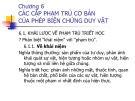 Bài giảng Triết học - Chương 6: Các cặp phạm trù cơ bản của phép biện chứng duy vật