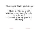 Bài giảng Nguyên lý quản trị kinh doanh: Chương 5 (phần 1) - Nguyễn Hải Sản