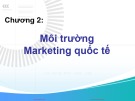 Bài giảng Marketing quốc tế - Chương 2: Môi trường marketing quốc tế (slide)