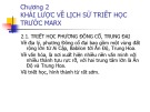 Bài giảng Triết học - Chương 2: Khái lược về lịch sử triết học trước Marx