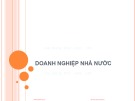 Bài giảng Luật kinh tế - Bài 6: Doanh nghiệp nhà nước