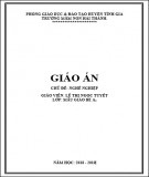 Giáo án Mầm non – Chủ đề Nghề nghiệp