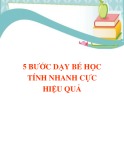 5 bước dạy bé học tính nhanh cực hiệu quả