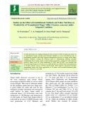 Studies on the effect of establishment methods and foliar nutrition on productivity of transplanted finger millet (Eleusine coracana) under irrigated condition