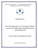 Luận án Tiến sĩ Tài chính ngân hàng: Khả năng sinh lời của các ngân hàng thương mại Việt Nam trong bối cảnh khủng hoảng kinh tế thế giới