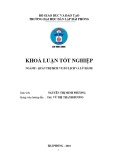 Khoá luận tốt nghiệp Quản trị dịch vụ du lịch và lữ hành: Thực trạng và giải pháp nâng cao chất lượng dịch vụ tiệc tại Trung tâm hội nghị tiệc cưới Lạc Hồng