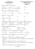 Đề thi học kì 2 môn Toán lớp 11 năm 2020-2021 – Trường THPT Trung Giã