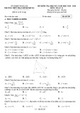 Đề thi học kì 2 môn Toán lớp 11 năm 2019-2020 – Trường THPT Phan Đình Phùng (Đăk Lắk)