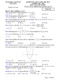 Đề thi học kì 2 môn Toán lớp 11 năm 2019-2020 – Sở GD&ĐT Bắc Giang