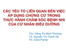 Bài giảng Các yếu tố liên quan đến việc áp dụng chứng cứ trong thực hành chăm sóc bệnh nhi của cử nhân điều dưỡng - Ths. Đặng Thị Minh Phượng