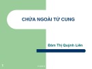 Bài giảng Chửa ngoài tử cung - BS. Đàm Thị Quỳnh Liên