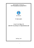 Luận văn Thạc sĩ Quản trị kinh doanh: Giải pháp nâng cao chất lượng lao động tại khu công nghiệp NOMURA Hải Phòng