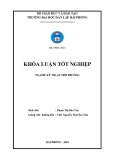 Khóa luận tốt nghiệp Kỹ thuật môi trường: Hiện trạng hệ thống xử lý nước thải tại khách sạn Sea Star bước đầu đánh giá khả năng tiếp nhận của sông Cấm