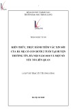 Luận văn Thạc sĩ Y tế công cộng: Kiến thức, thực hành tiêm vắc xin sởi của bà mẹ có con dưới 2 tuổi tại huyện Thường Tín, Hà Nội năm 2020 và một số yếu tố liên quan