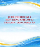 18 đề thi học kì 2 môn Tiếng Anh lớp 12 năm 2019-2020 có đáp án