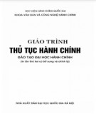 Giáo trình đào tạo thủ tục hành chính: Phần 1