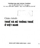 Giáo trình Hệ thống thuế ở Việt Nam: Phần 2