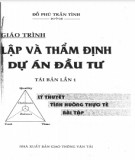 Thẩm định dự án đầu tư: Phần 1