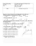 Đề thi học kì 2 môn Toán lớp 4 năm 2019-2020 có đáp án - Trường Tiểu học Kim Đồng