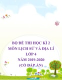 Bộ đề thi học kì 2 môn Lịch sử và Địa lí lớp 4 năm 2019-2020 (Có đáp án)