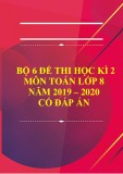 Bộ 6 đề thi học kì 2 môn Toán lớp 8 năm 2019-2020 có đáp án