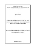 Luận văn Thạc sĩ Quản lý kinh tế: Tăng cường kiểm tra thuế giá trị gia tăng đối với các doanh nghiệp nhỏ và vừa trên địa bàn huyện Tam Đảo, tỉnh Vĩnh Phúc