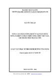 Luận văn Thạc sĩ Quản lý kinh tế: Nâng cao chất lượng dịch vụ tại Ngân hàng Nông nghiệp và Phát triển Nông thôn Việt  Nam chi nhánh tỉnh Thái Nguyên