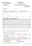 Đề thi học kì 2 môn Công nghệ lớp 11 năm 2019-2020 có đáp án - Trường THPT Lê Hồng Phong