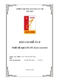Đồ án môn Điện tử công suất: Thiết kế mạch DC - DC boost converter