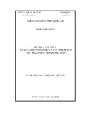 Luận văn Thạc sĩ Quản lý công: Quản lí nhà nước về giáo dục trung học cơ sở trên địa bàn huyện Quế Sơn tỉnh Quảng Nam