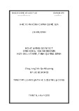 Tóm tắt Luận văn Thạc sĩ Quản lý công: Hoạt động giám sát của Hội đồng nhân dân huyện huyện Lệ Thủy, tỉnh Quảng Bình