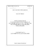 Luận văn Thạc sĩ Luật Hiến Pháp và Luật Hành Chính: Thực hiện nguyên tắc Thẩm phán, Hội thẩm xét xử độc lập và chỉ tuân theo pháp luật - Từ thực tiễn Tòa án nhân dân huyện Quảng Ninh, tỉnh Quảng Bình