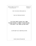 Luận văn Thạc sĩ Quản lý công: Vai trò của Thanh tra tỉnh trong phòng, chống tham nhũng – Từ thực tiễn tỉnh Quảng Nam